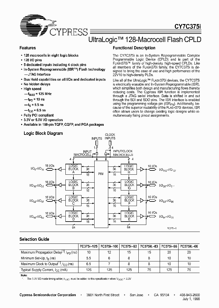 CY7C375I_978410.PDF Datasheet