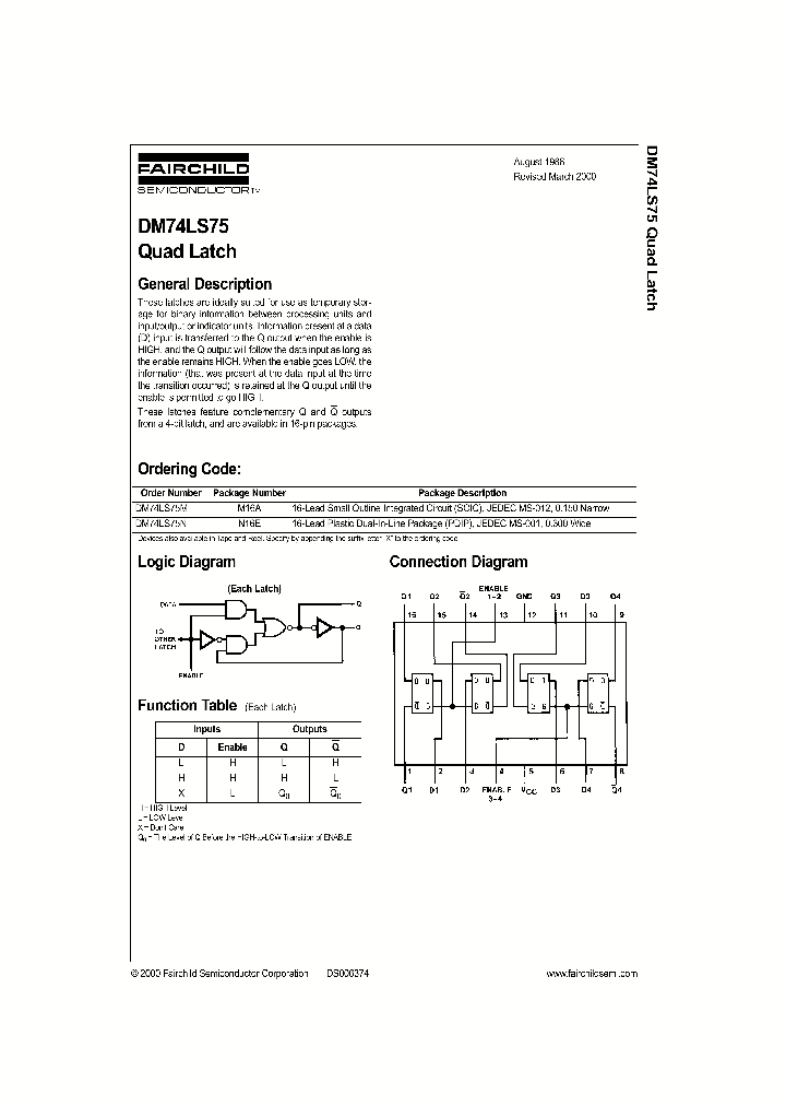 DM74LS75_979007.PDF Datasheet
