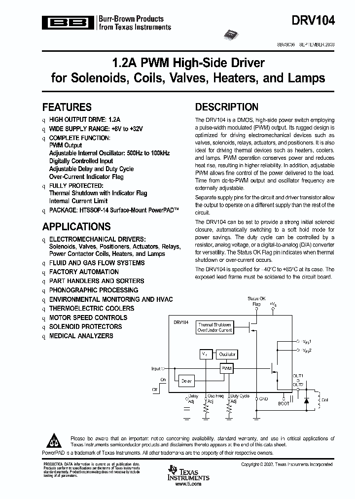 DRV104_979154.PDF Datasheet