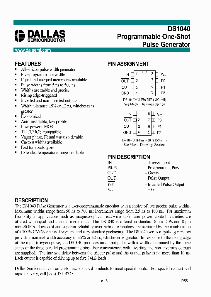 DS1040_979225.PDF Datasheet