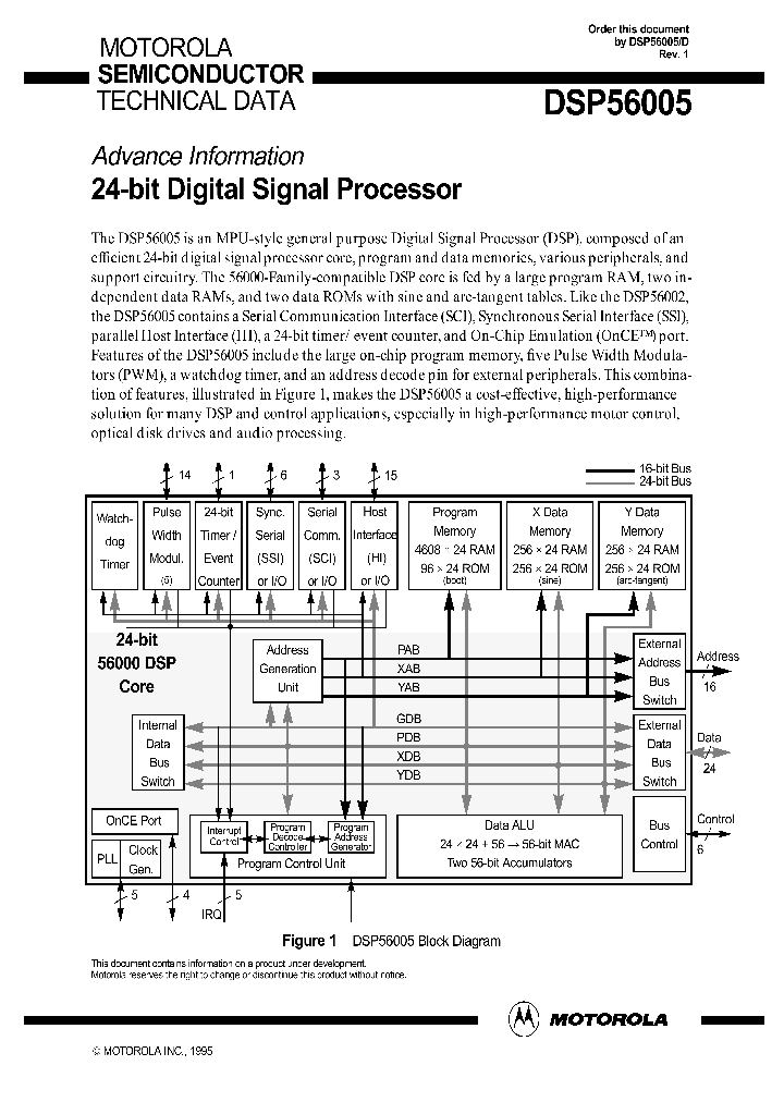 DSP56005DS_979373.PDF Datasheet