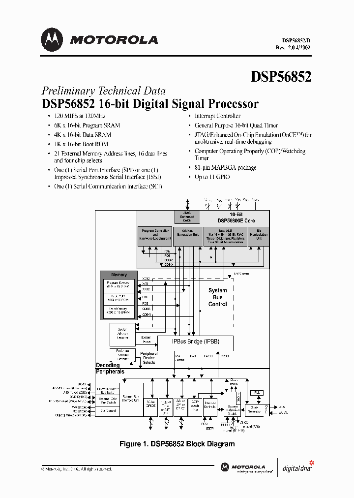 DSP56852_979384.PDF Datasheet