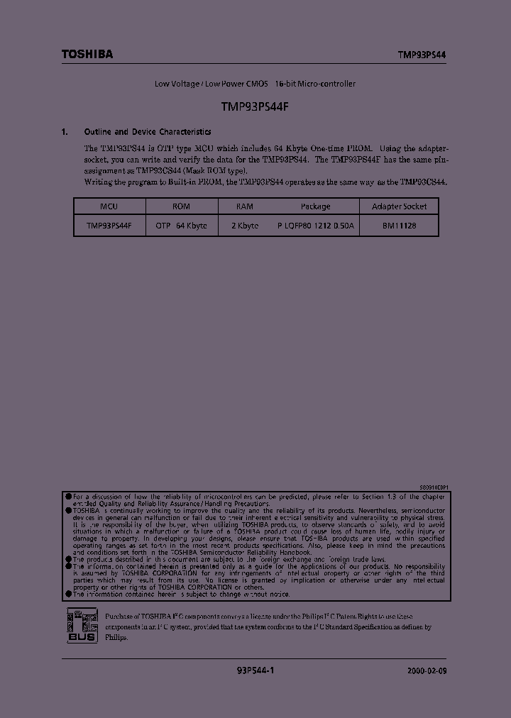 E00020993PS44SUMMARY_979430.PDF Datasheet