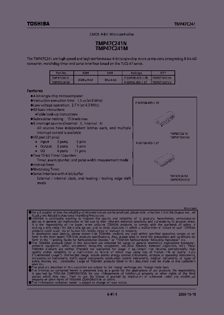 E00101947C241SUMMARY_979433.PDF Datasheet