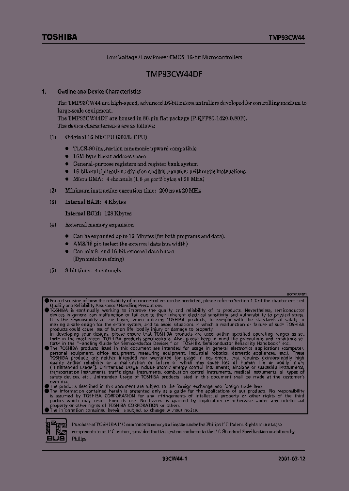 E01031293CW44DSUMMARY_979447.PDF Datasheet