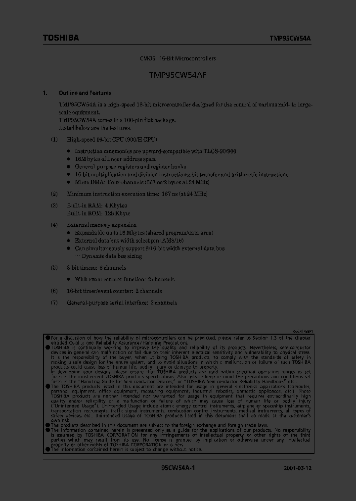 E01031295CW54ASUMMARY_979450.PDF Datasheet
