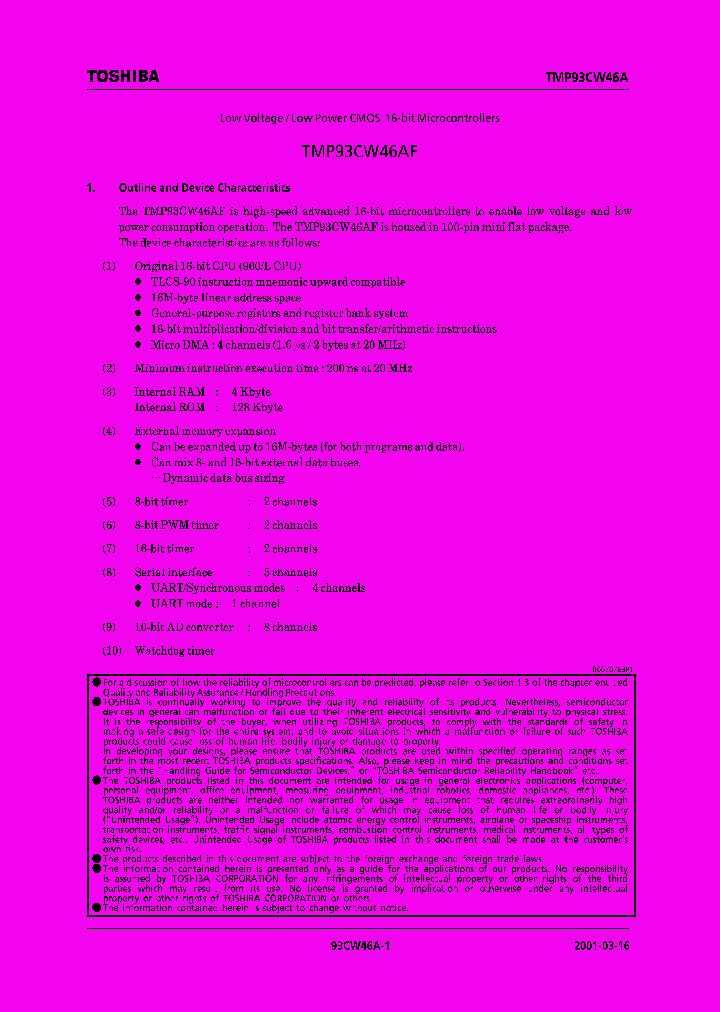 E01031693CW46ASUMMARY_979456.PDF Datasheet
