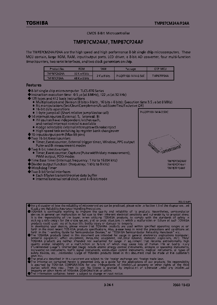 E02100387CM24ASUMMARY_979467.PDF Datasheet