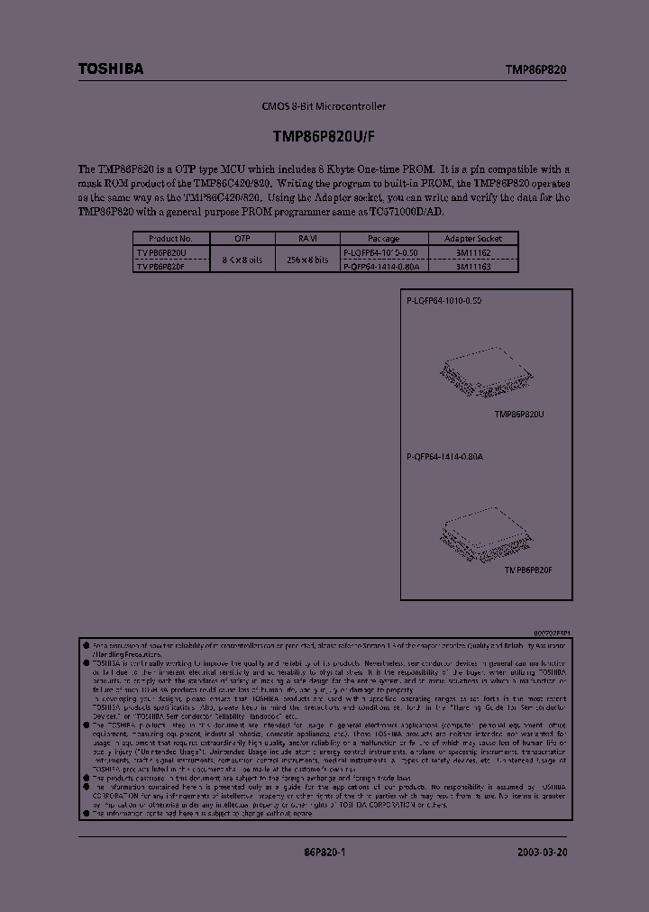 E03032086P820SUMMARY_979479.PDF Datasheet