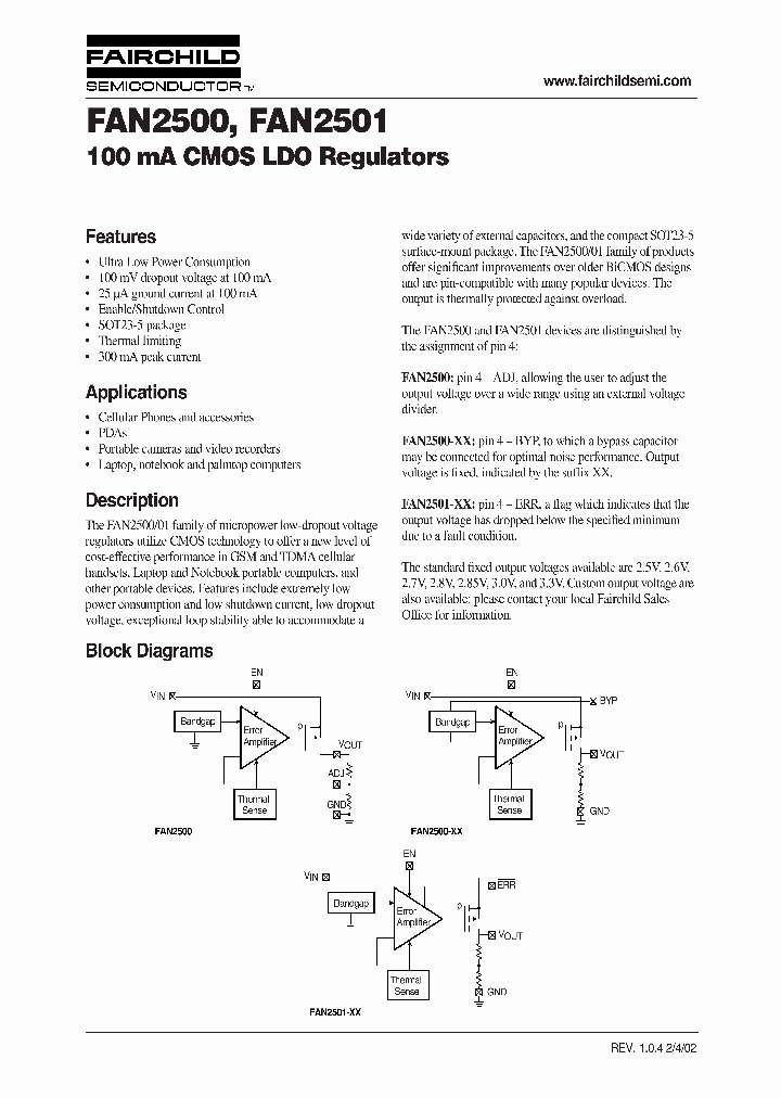 FAN2500FAN2501_983913.PDF Datasheet