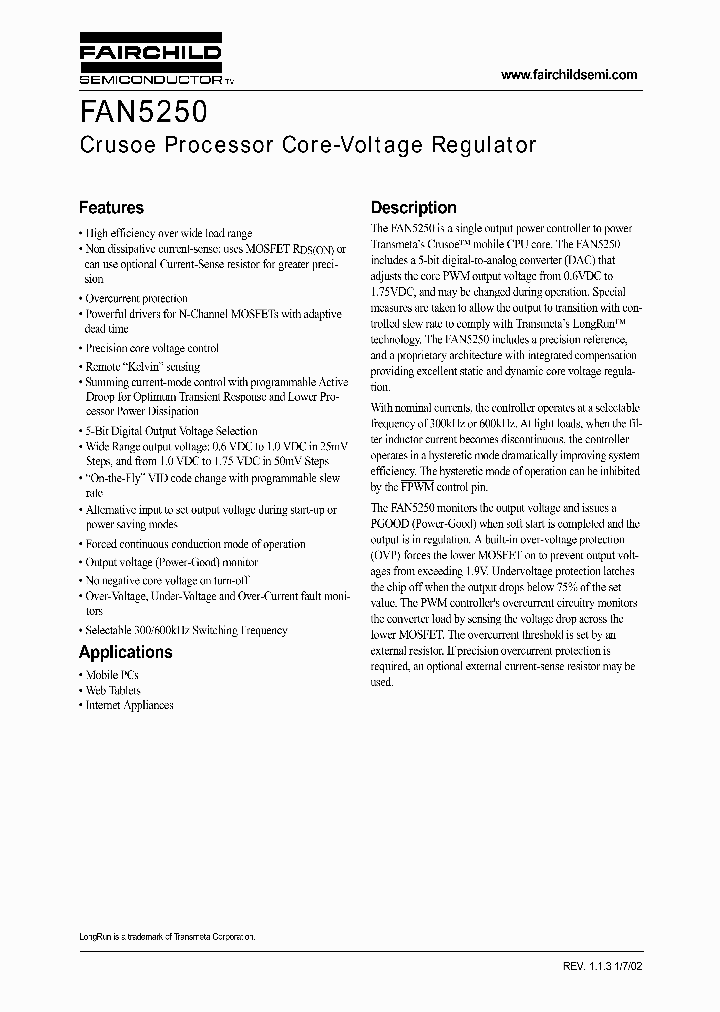 FAN5250_983942.PDF Datasheet