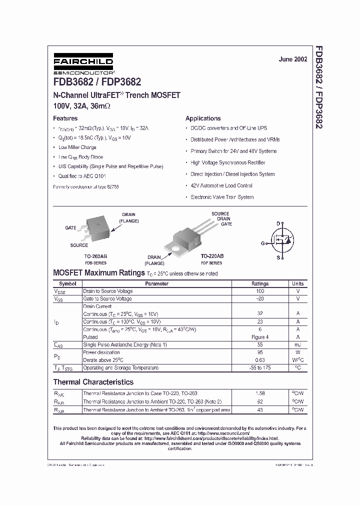 FDB3682FDP3682_984004.PDF Datasheet