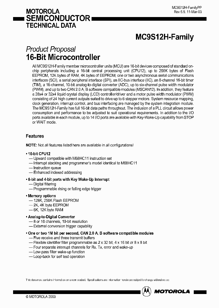 HCS12HFAMILYPP_986030.PDF Datasheet
