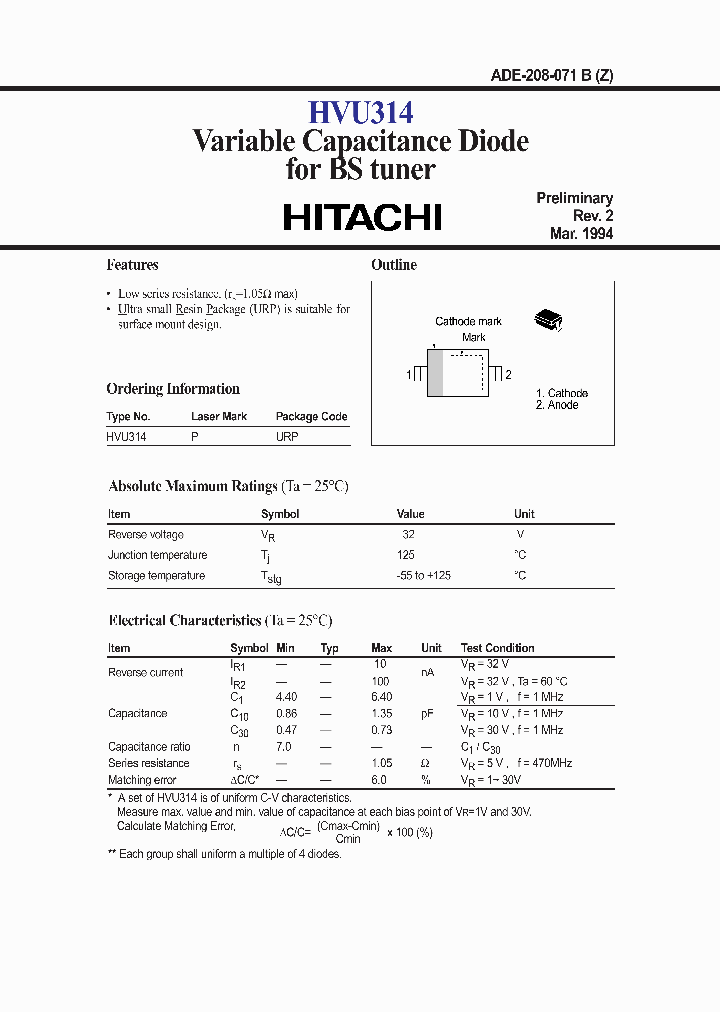 HVU314_986552.PDF Datasheet