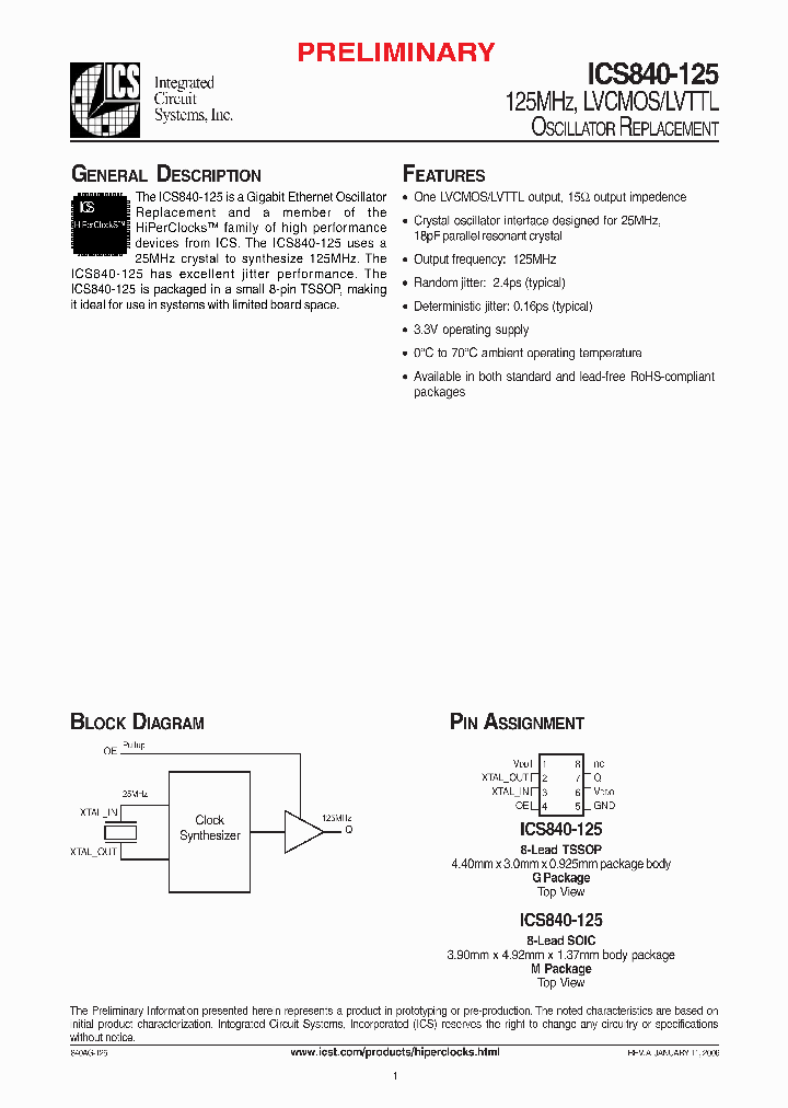 ICS840-125_986785.PDF Datasheet