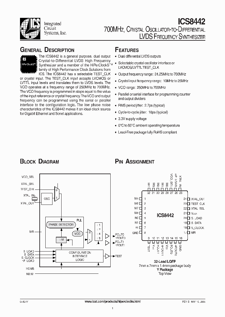 ICS8442_986829.PDF Datasheet