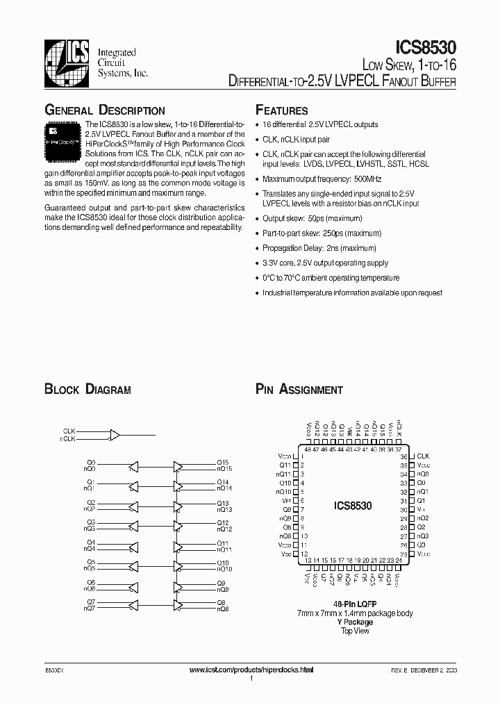 ICS8530_986839.PDF Datasheet