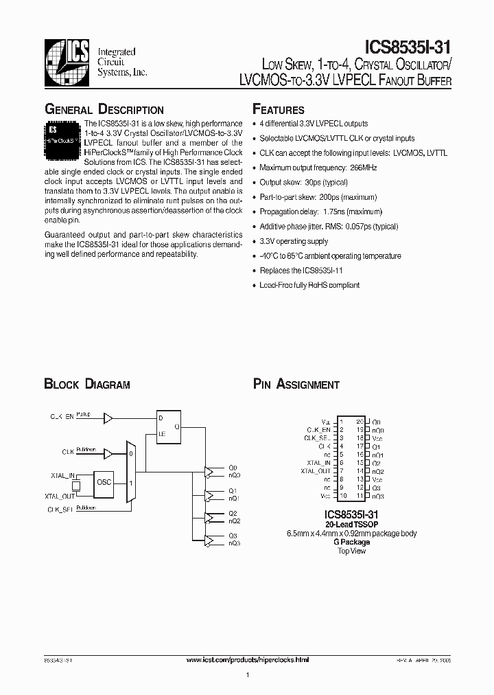 ICS8535-31I_986872.PDF Datasheet