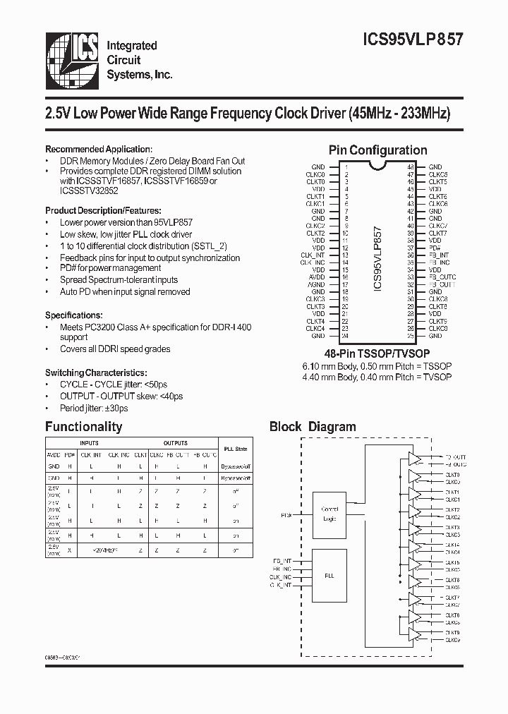 ICS95VLP857_986980.PDF Datasheet