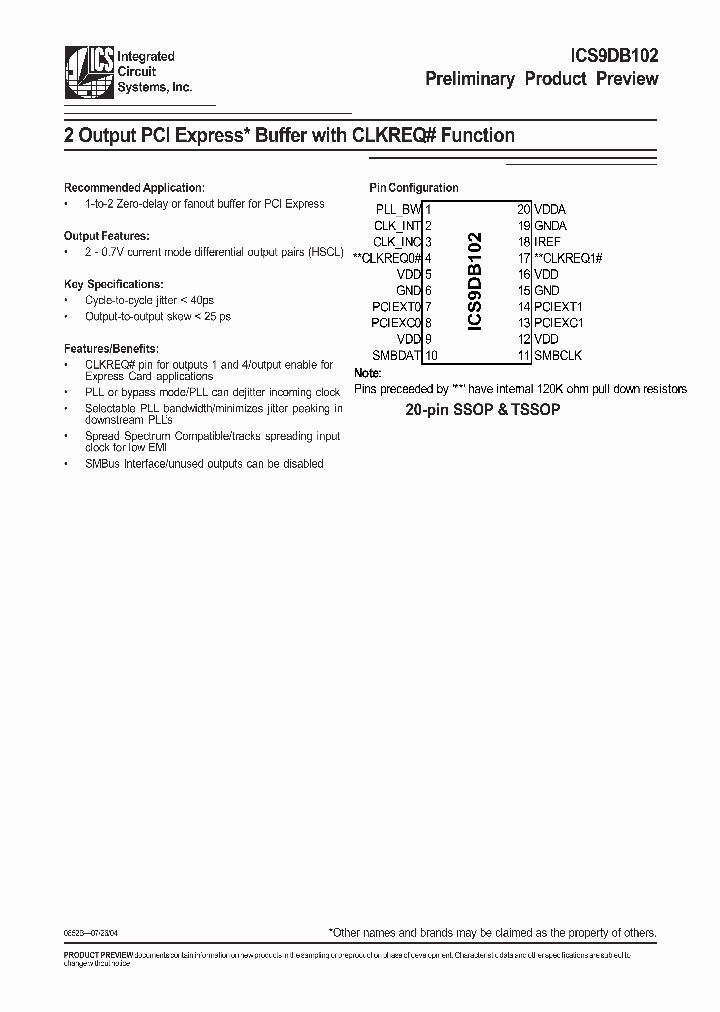 ICS9DB102_986984.PDF Datasheet