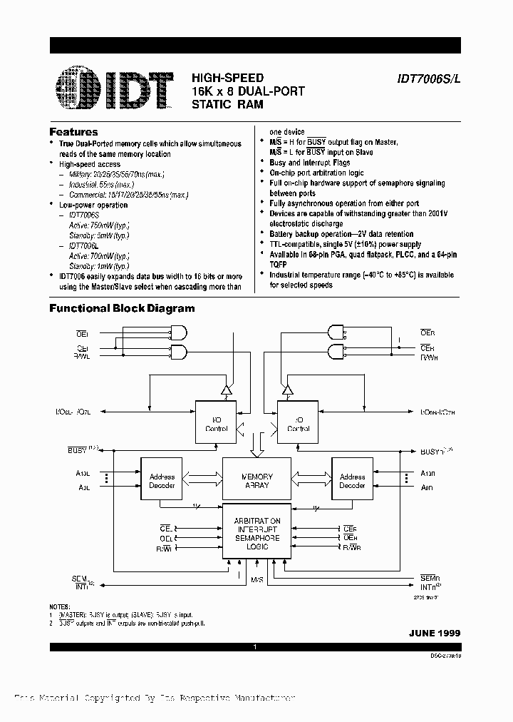IDT7006_987076.PDF Datasheet