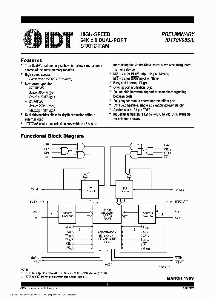 IDT70V08L15PF_987082.PDF Datasheet