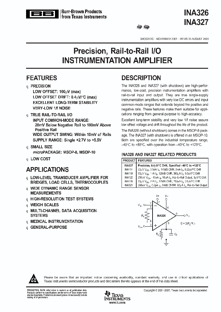 INA326_987340.PDF Datasheet