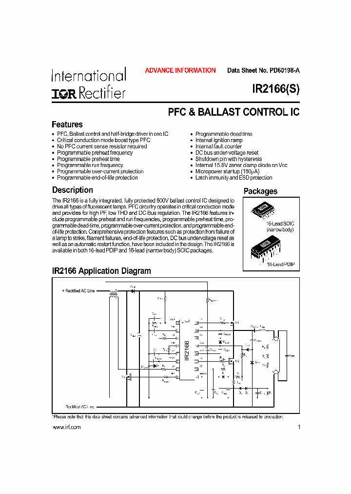 IR2166S_987382.PDF Datasheet