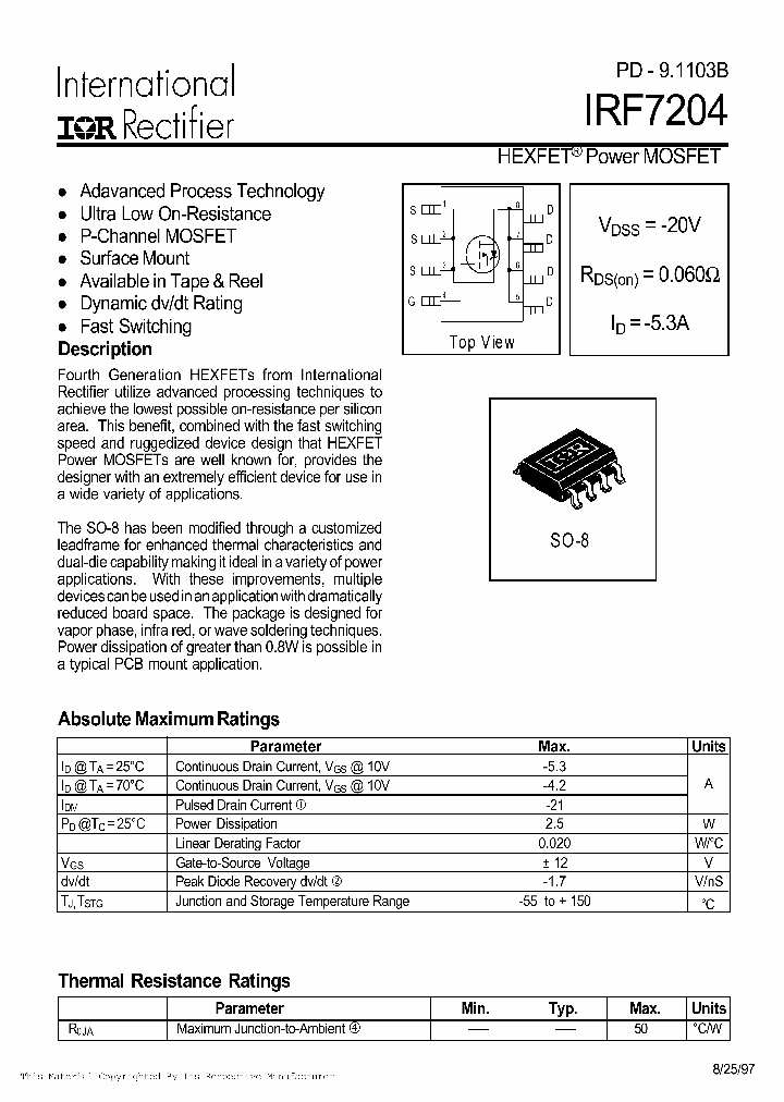 IRF7204_987409.PDF Datasheet