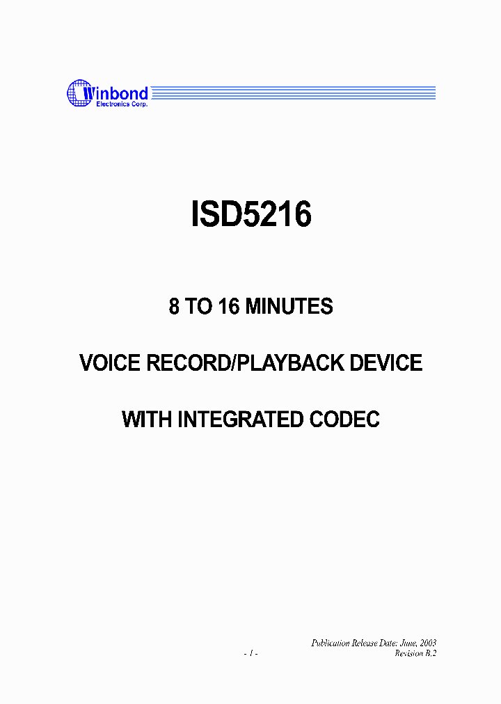 ISD5216_987519.PDF Datasheet