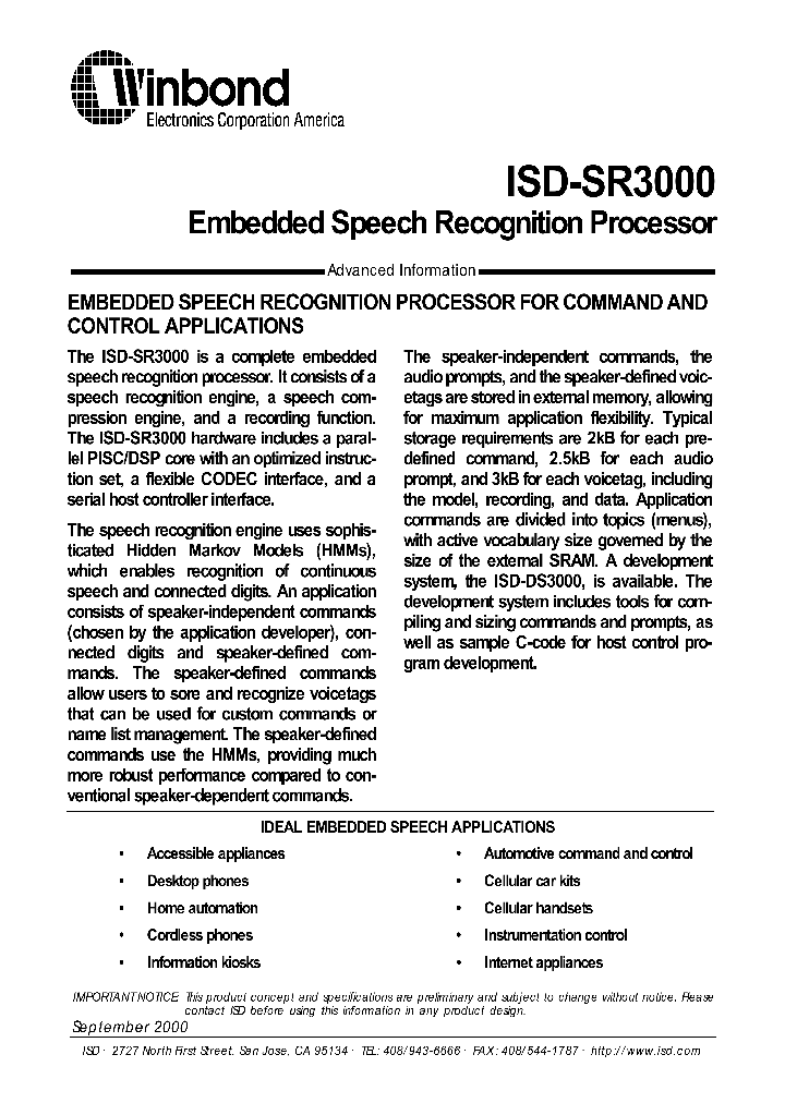 ISDSR3000_987520.PDF Datasheet