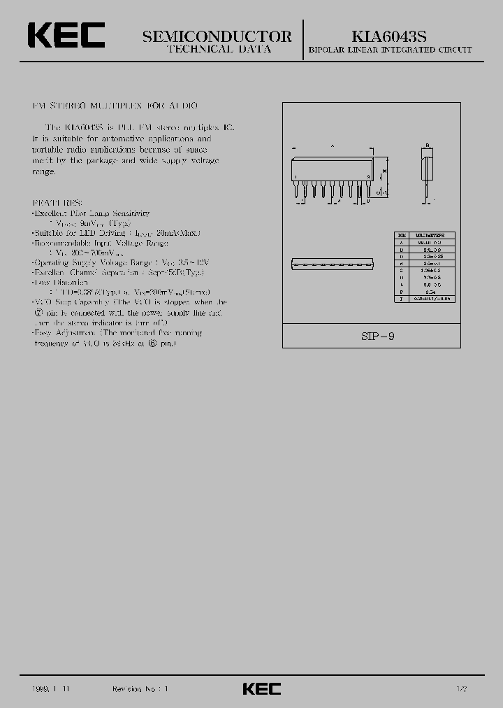 KIA6043_987934.PDF Datasheet