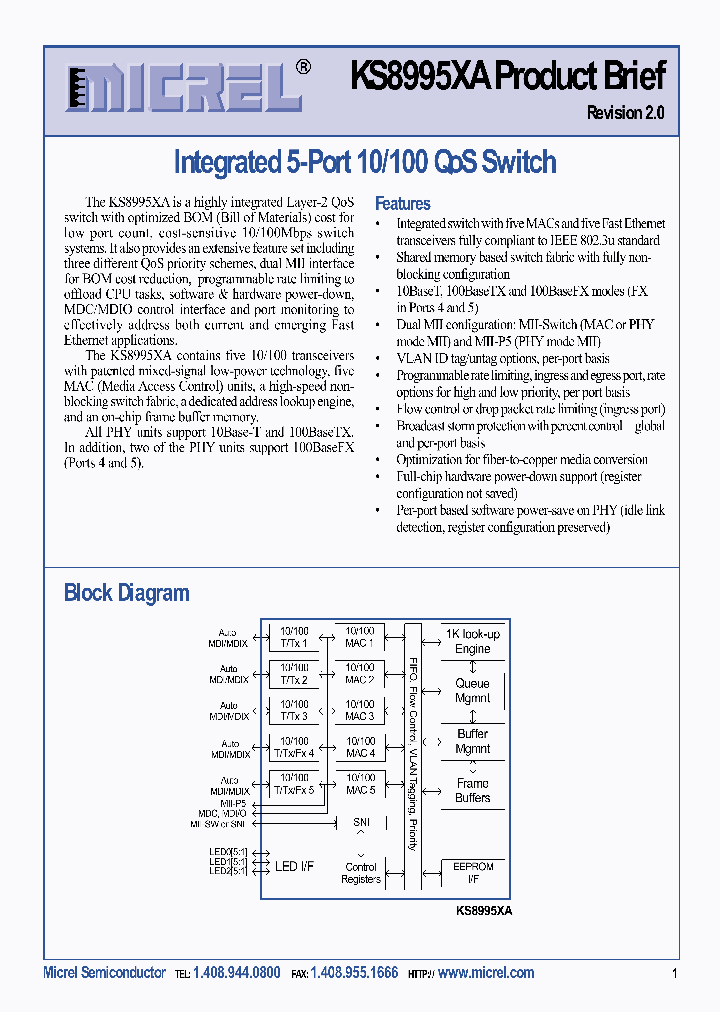 KS8995_988011.PDF Datasheet