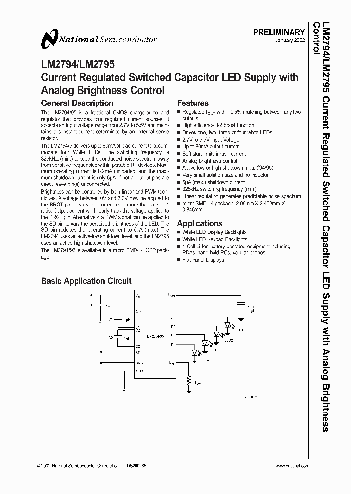 LM2794_988420.PDF Datasheet