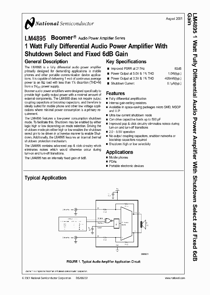 LM4895_988501.PDF Datasheet