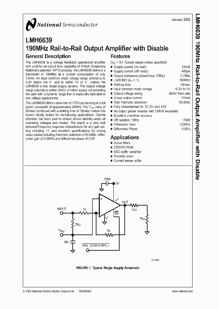 LMH6639_988578.PDF Datasheet