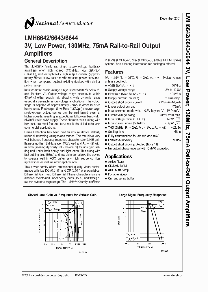LMH6644_988579.PDF Datasheet