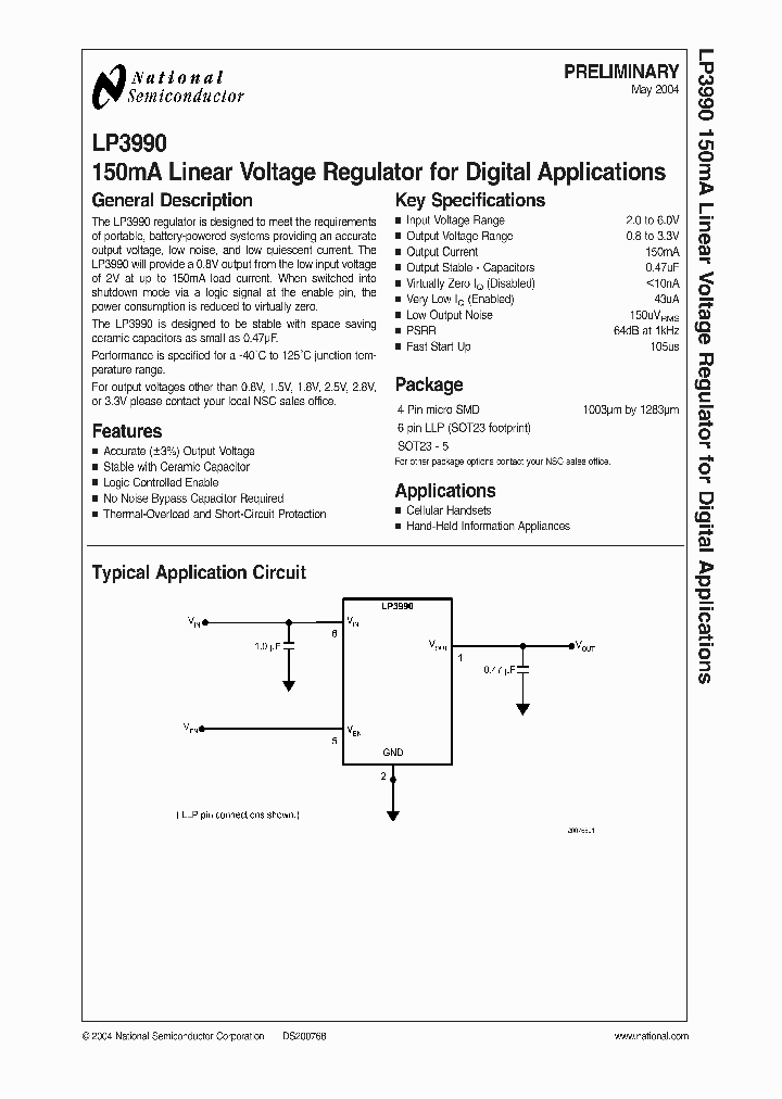 LP3990_988745.PDF Datasheet