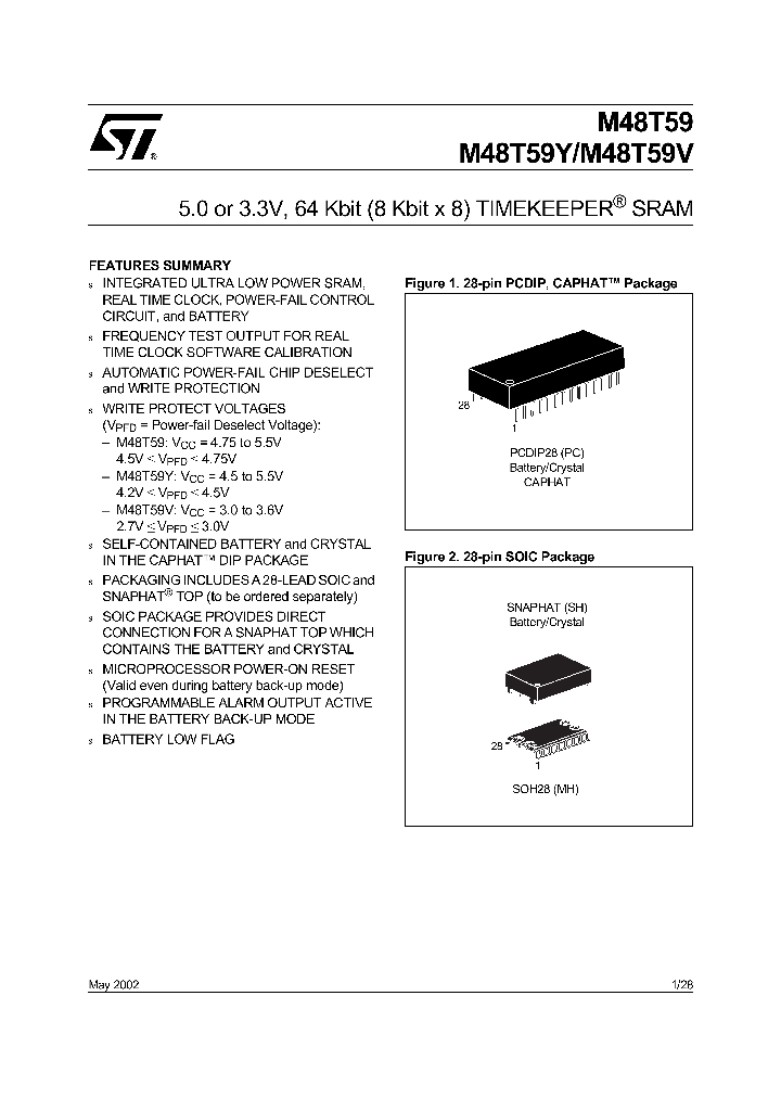 M48T59Y-70MH1_989347.PDF Datasheet