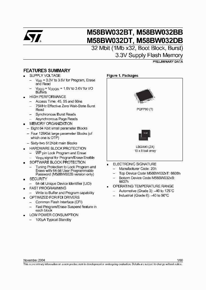M58BW032DT60T6T_989533.PDF Datasheet