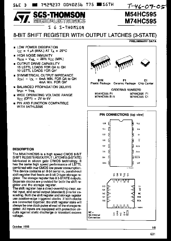 M74HC595B1N_989729.PDF Datasheet