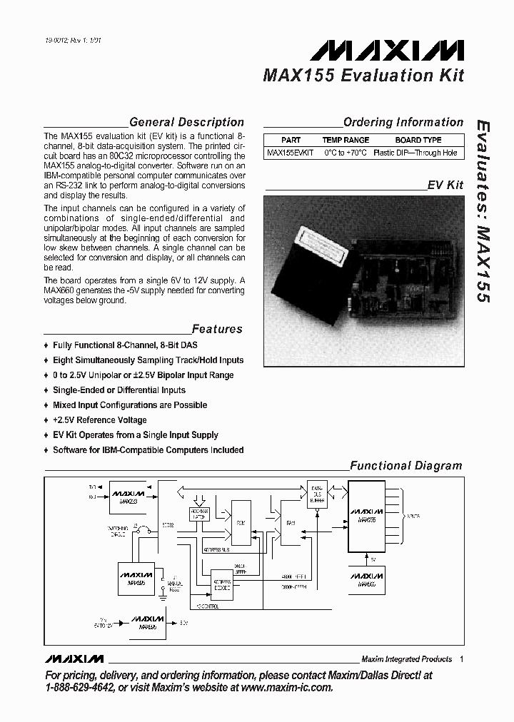 MAX155EVKIT_990065.PDF Datasheet