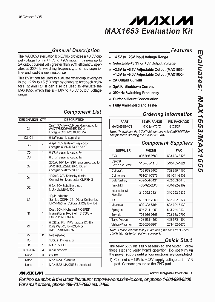 MAX1653EVKIT_990094.PDF Datasheet