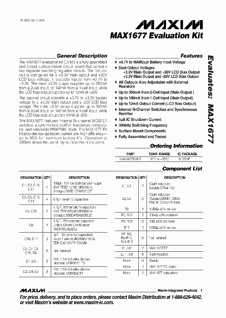 MAX1677EVKIT_990103.PDF Datasheet