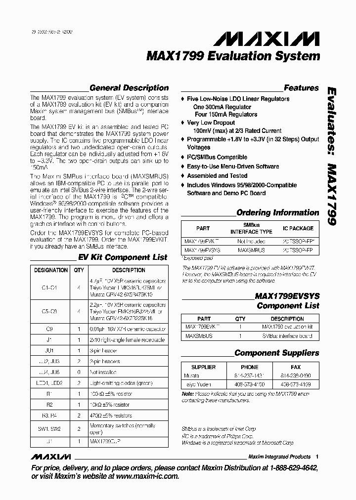 MAX1799EVSYS_990147.PDF Datasheet