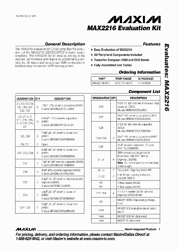 MAX2216EVKIT_990234.PDF Datasheet