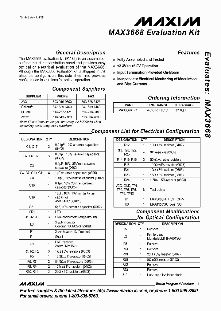 MAX3668EVKIT_990317.PDF Datasheet