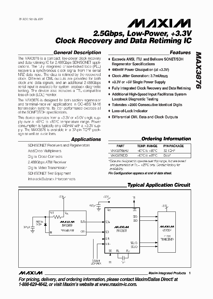 MAX3876_990372.PDF Datasheet