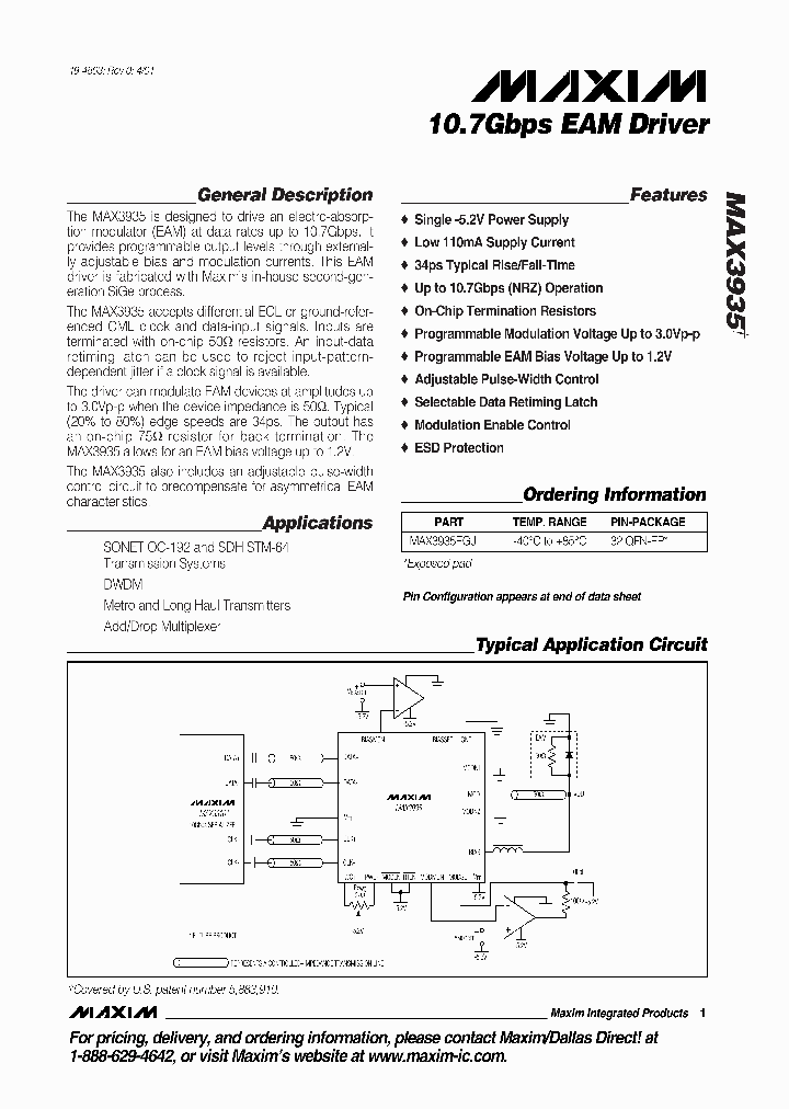 MAX3935_990391.PDF Datasheet