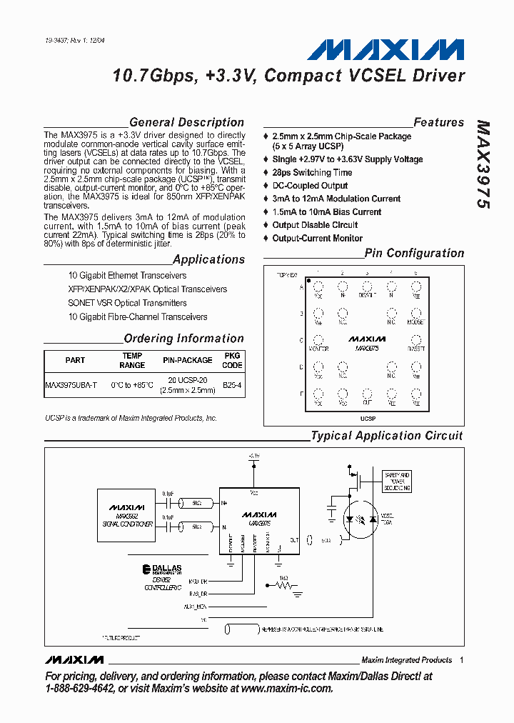 MAX3975_990400.PDF Datasheet